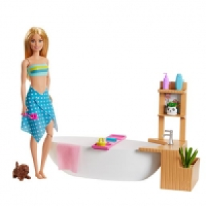 Toysrus  Barbie - Muñeca y Bañera de Burbujas