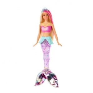 Toysrus  Barbie - Sirena Nada y Brilla - Muñeca Dreamtopia