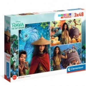 Raya y el Último Dragón - 3 puzzles x 48 piezas