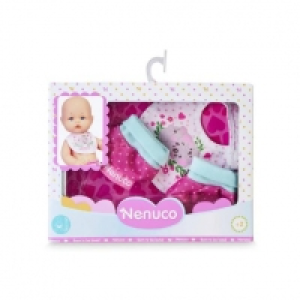 Toysrus  Nenuco - Nueva ropita 35 cm - Babero koala + patucos rosas