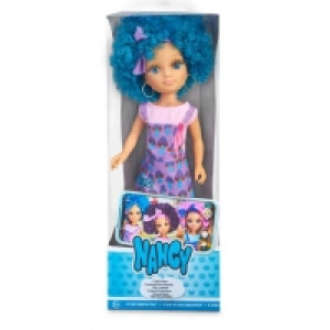 Nancy - Muñeca curly power - Pelo azul