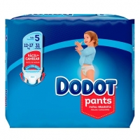 Toysrus  Dodot - Pañales Pants T5 (12-17kg) 31 Unidades