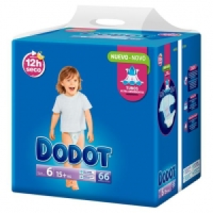 Toysrus  Dodot - Pañales T6 (13+kg) 66 Unidades