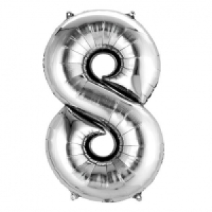 Globo Forma Número 8 Plateado 5.00 €