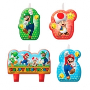 Super Mario - Pack 4 Velas 3.99 €