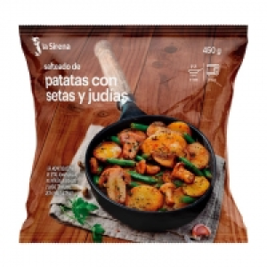 Patatas con setas y judías 2.99 €