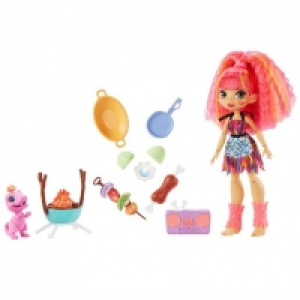 Toysrus  Cave Club - Muñeca Emberly - Playset BBQs