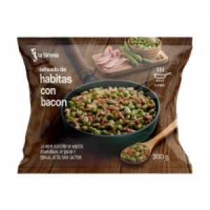 LaSirena  Salteado de habitas con bacon