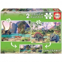 Toysrus  Educa Borrás - Dino World Pack Puzzles 2x100 Piezas