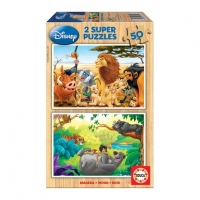 Toysrus  Educa Borrás - Disney - Pack Puzzles 2x50 Piezas