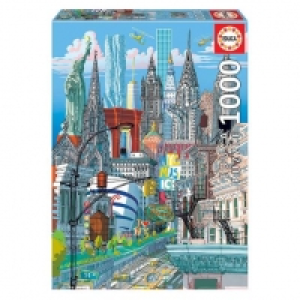 Toysrus  Educa Borrás - Nueva York, Carlo Stanga - Puzzle 1000 piezas