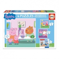 Toysrus  Educa Borrás - Peppa Pig - Pack 4 Puzzles Progresivos