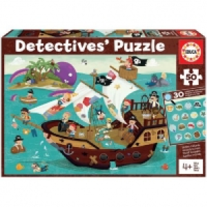 Toysrus  Educa Borrás - Barco pirata - Puzzle detectives 50 piezas