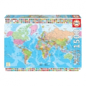 Toysrus  Educa Borrás - Mapa-Mundi Político Puzzle 1500 Piezas