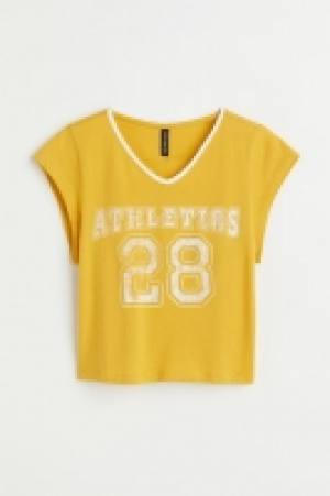 Camiseta cropped con motivo 3.59 €