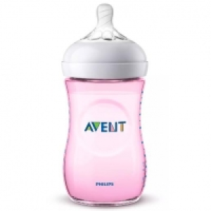 Philips Avent - Biberón Natural 260 ml Rosa