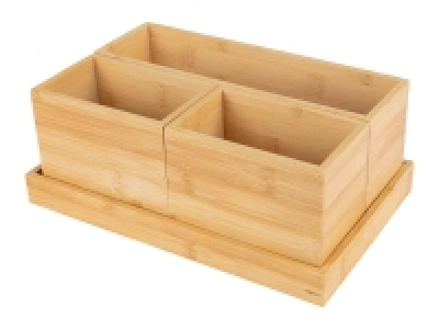 Wenko® Set de bandejas de bambú