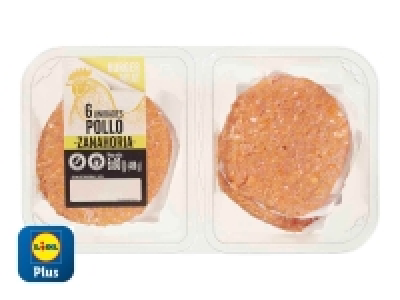 Burger meat de pollo con zanahoria 2.99 €