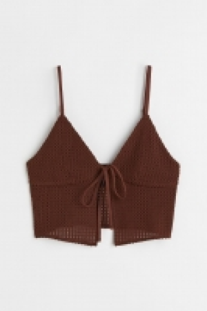 HM  Top efecto ganchillo con nudo decorativo