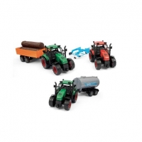 Toysrus  Motor & Co - Pack 3 tractores con remolque