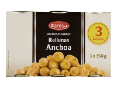 Aceituna verde rellena anchoa 2.25 €
