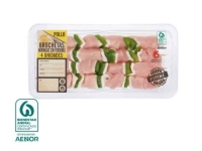 Brocheta de pollo marinado y verduras 2.99 €
