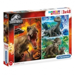 Toysrus  Jurassic World - 3 Puzzles de 48 piezas