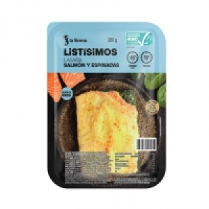 LaSirena  Lasaña salmón ASC con espinacas