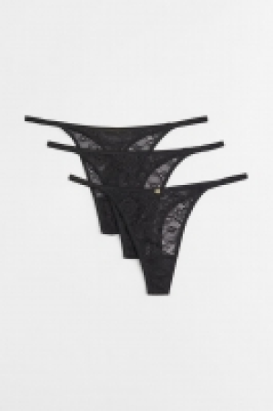 Pack de 3 bragas Thong de encaje 4.99 €