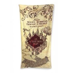 Harry Potter - Toalla Mapa del merodeador 75 x 150 cm