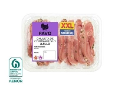 Lidl  Chuletas de contramuslo de pavo ajillo XXL