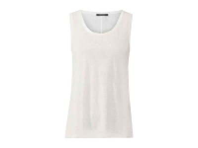 Camiseta sin mangas con cuello redondo para mujer