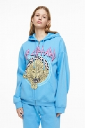 Chaqueta sudadera con capucha y motivo estampado 15.99 €