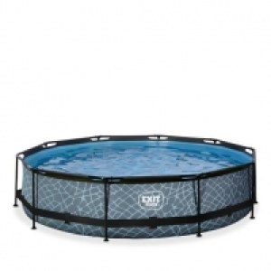 EXIT - Piscina Stone redonda con bomba de filtro 360 cm 239.99 €