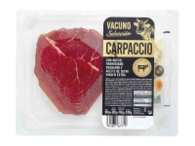 Carpaccio con aceite de oliva parme