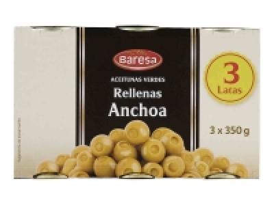 Lidl  Aceituna verde rellena anchoa