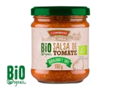 Salsa de berenjena y tofu ecológico