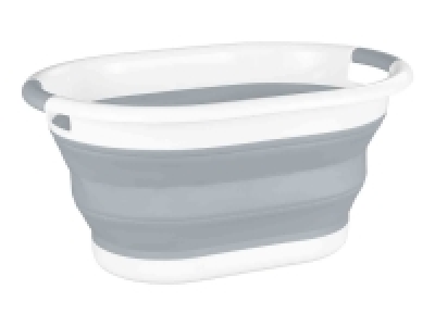 Lidl  Cesta para la colada gris plegable