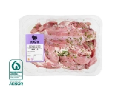Chuletas de pavo al ajillo