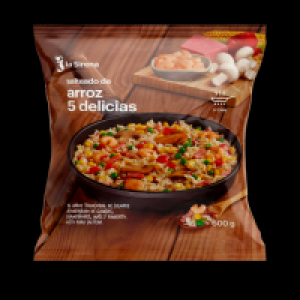 Arroz 5 delicias con gambas 3.49 €