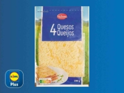 Mezcla 4 quesos para gratinar