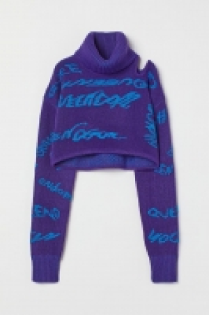 HM  Jersey cropped de cuello alto
