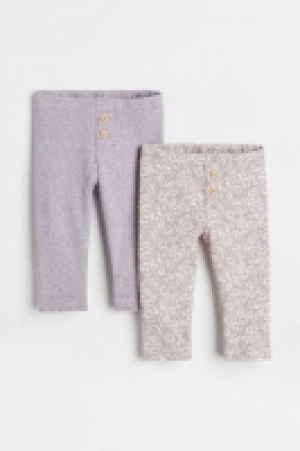 HM  Pack de 2 leggings en canalé
