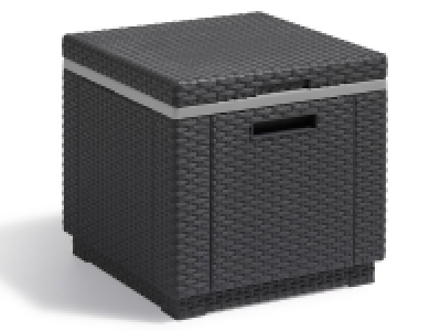 MESA AUXILIAR/NEVERA ALLIBERT 42X42CM GRAFITO
