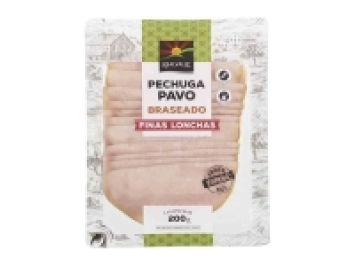 Pechuga pavo braseado finas lonchas