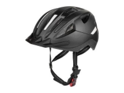 Casco de ciclismo unisex con luz trasera negro mate