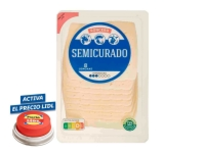 Lidl  Queso semicurado lonchas
