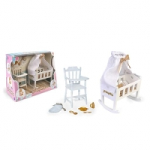 Toysrus  Barriguitas - Set de Cuna con Trona y Accesorios