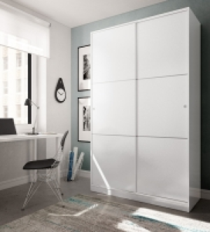 Bricoking  ARMARIO 2 PUERTAS CORREDERAS BLANCO 200X120X50 CM