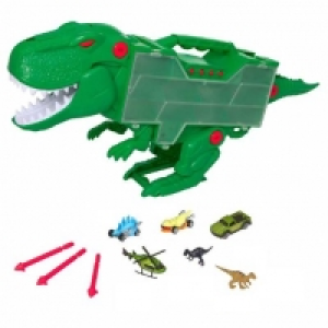 Toysrus  Motor & Co - T-rex de transporte con 6 accesorios